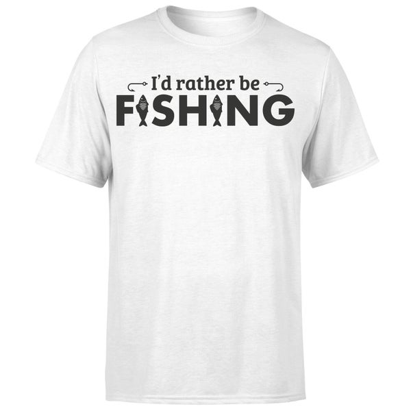 Id Rather be Fishing T-Shirt - White