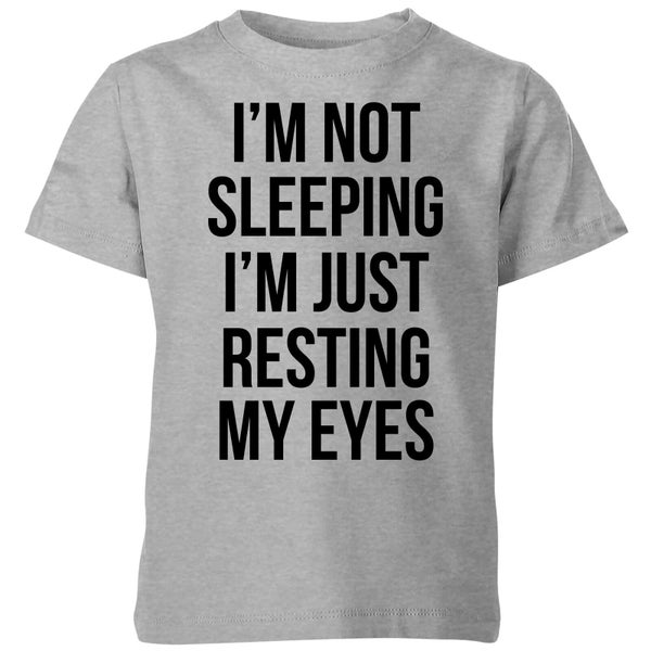 My Little Rascal Im not Sleeping Im Resting my Eyes Kids' T-Shirt - Grey