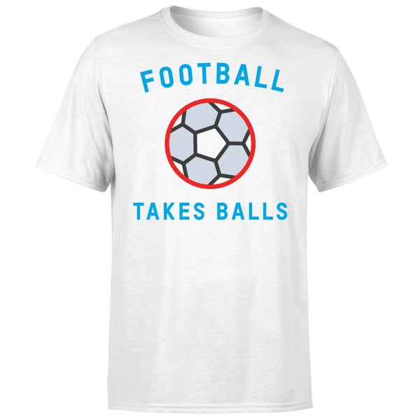 Football Takes Balls T-Shirt - White