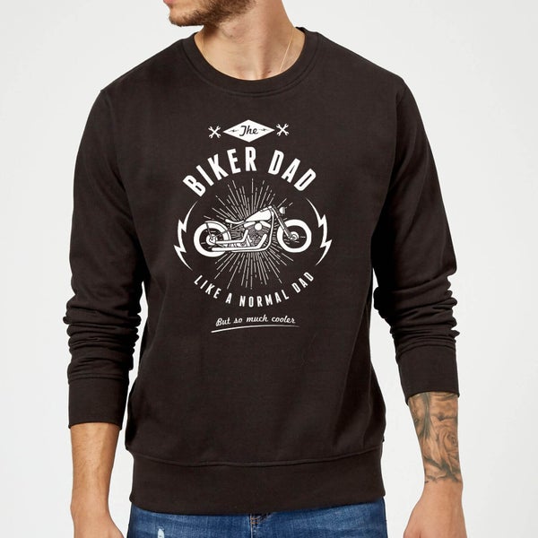 Biker Dad Sweatshirt - Black
