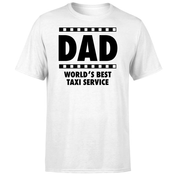 Dad Taxi Service T-Shirt - White