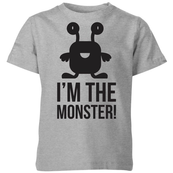 My Little Rascal I'm the Monster Kids' T-Shirt - Grey