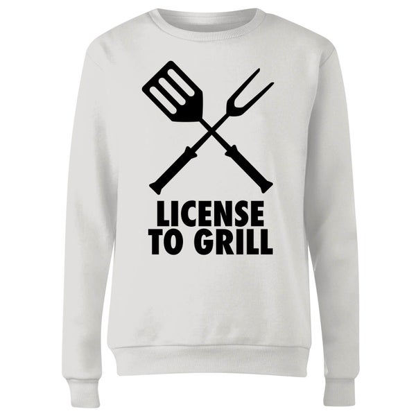 License to Grill Women's Sweatshirt - White