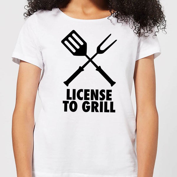License to Grill Women's T-Shirt - White