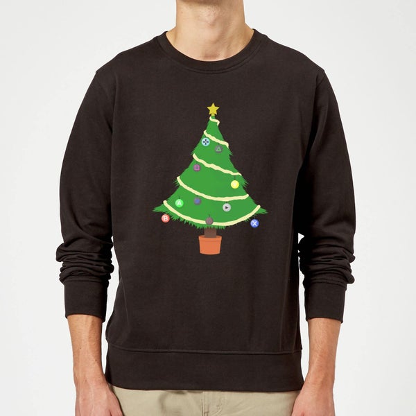 Buttons Tree Sweatshirt - Black