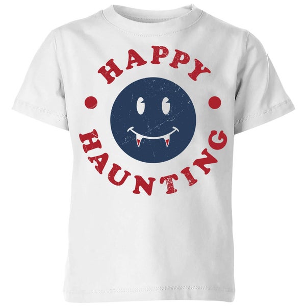 Happy Haunting Fang Kids' T-Shirt - White