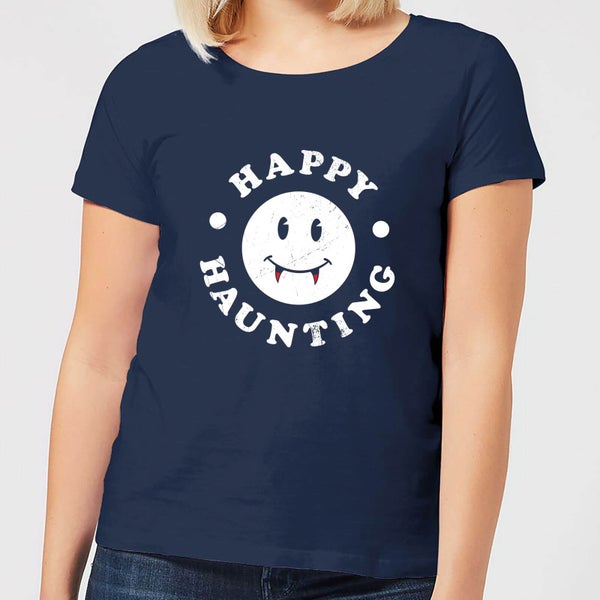 Happy Haunting Women's T-Shirt - Navy