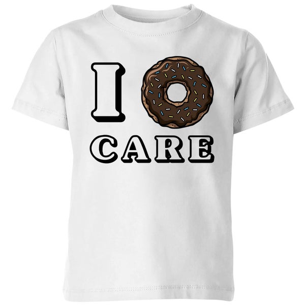 I Donut Care Kids T-Shirt - White