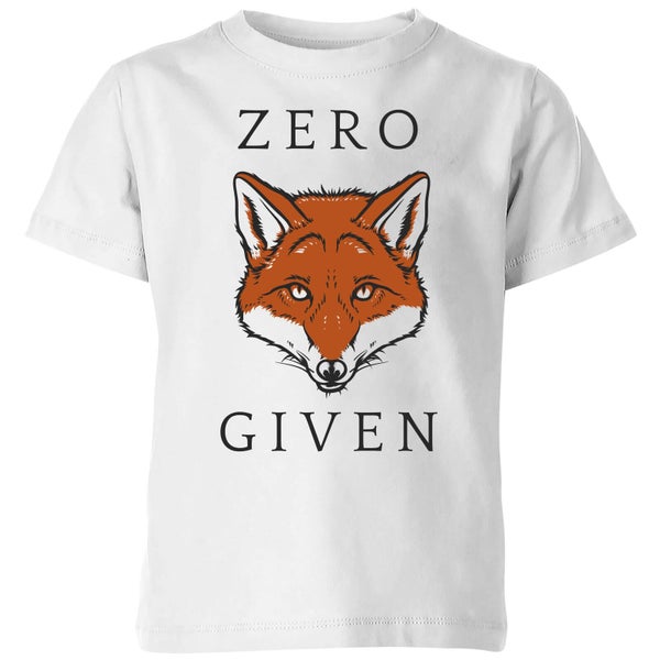 Zero Fox Given Kids' T-Shirt - White