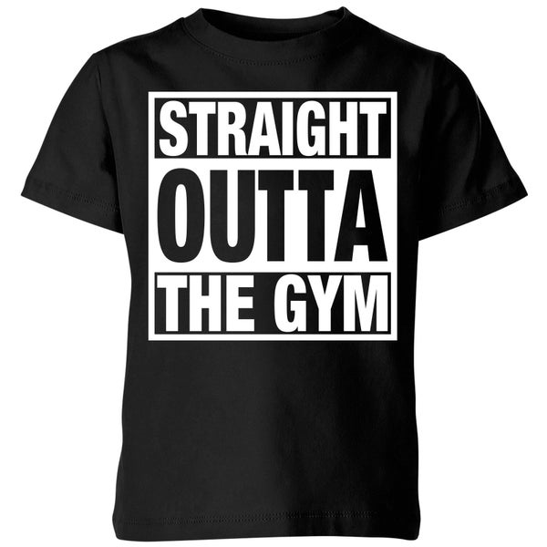 Straight Outta the Gym Kids' T-Shirt - Black