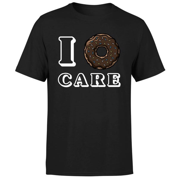 I Donut Care T-Shirt - Black