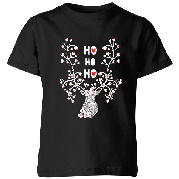 Ho Ho Ho Kids' T-Shirt - Black