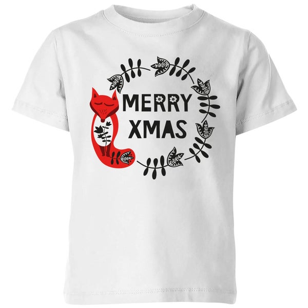 Merry Christmas Kids' T-Shirt - White