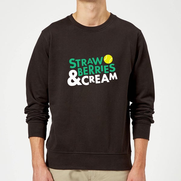 Strawberries and Cream Sweatshirt - Black