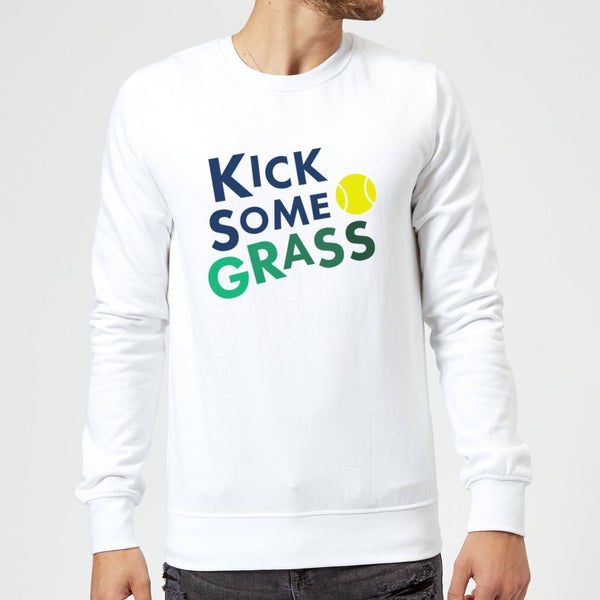 Kick Some Grass Sweatshirt - White