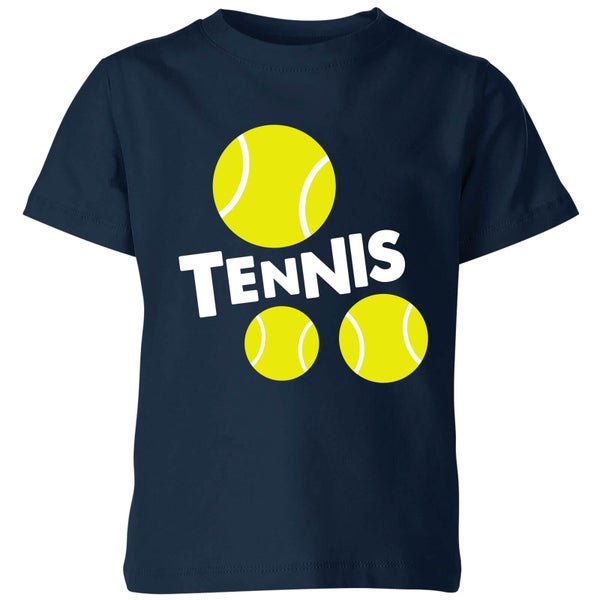 Tennis Balls Kids' T-Shirt - Navy
