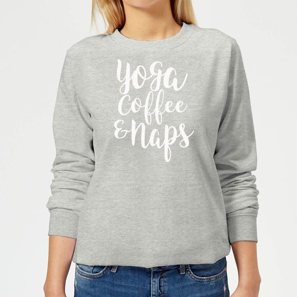 Yoga Coffee and Naps Women's Sweatshirt - Grey