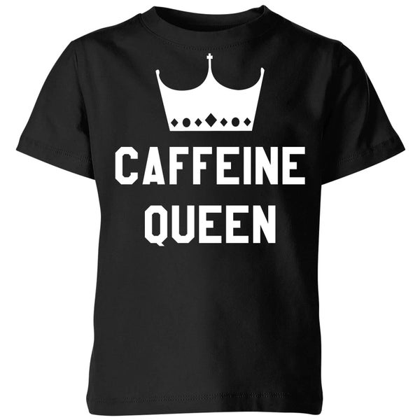 Caffeine Queen Kids' T-Shirt - Black