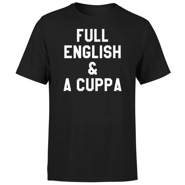 Full English and a Cuppa T-Shirt - Black