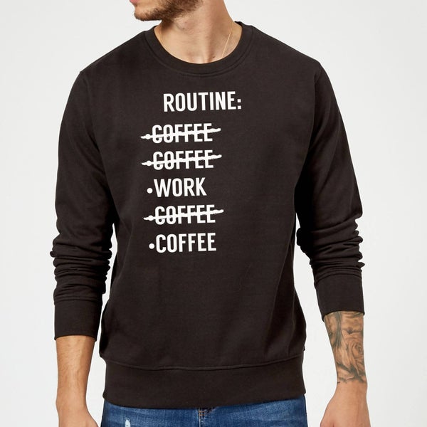Coffee Routine Sweatshirt - Black