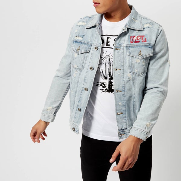 Diesel Men's Nhill Denim Jacket - Blue