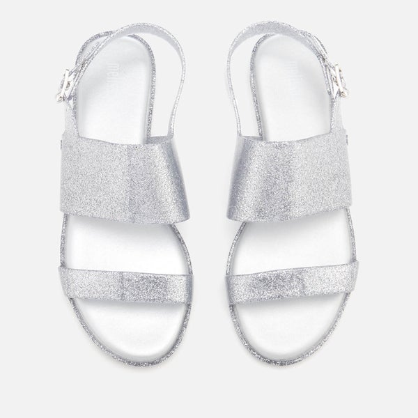 Melissa Women's Classy 19 Flat Sandals - Silver Glitter