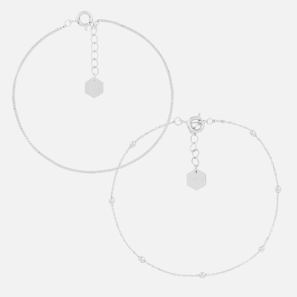 Cluse Women's Essentielle Set of Two Fine Bracelets - Silver