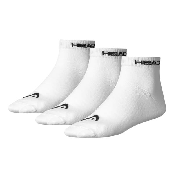 Head Men's 3 Pack Quarter Socks - White