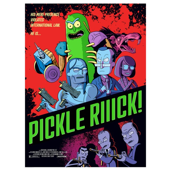 Rick & Morty "Pickle Rick" Lithograph by Serban Cristescu – Zavvi Exclusive