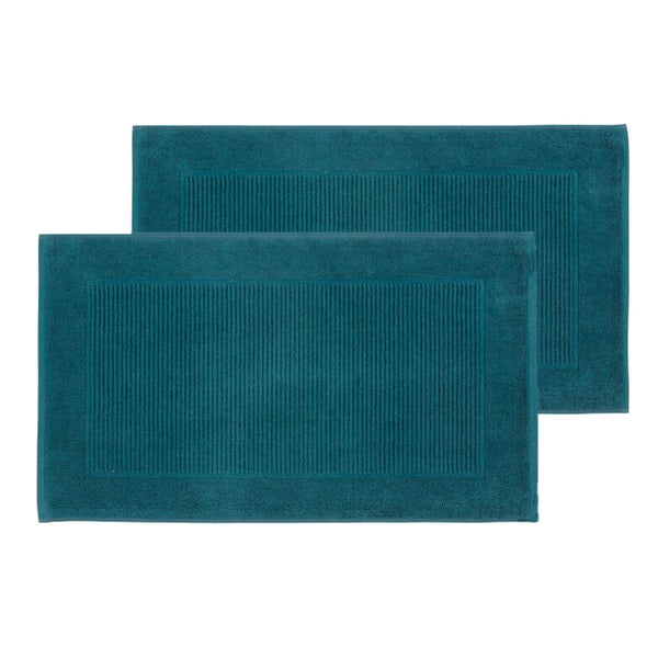 Christy Supreme Hygro Bath Mat - Set of 2 - Kingfisher