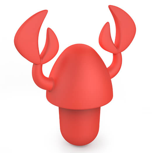 Zoo Bottle Stopper Crab Rouge