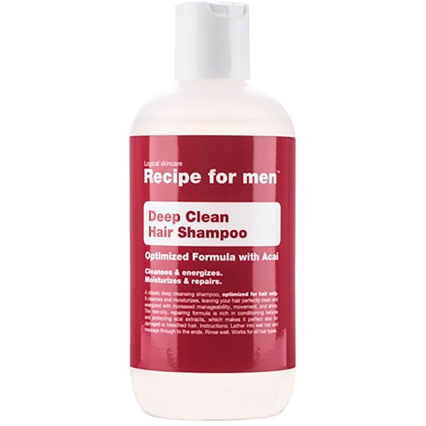 Shampoo de Limpeza Profunda da Recipe for men 250 ml