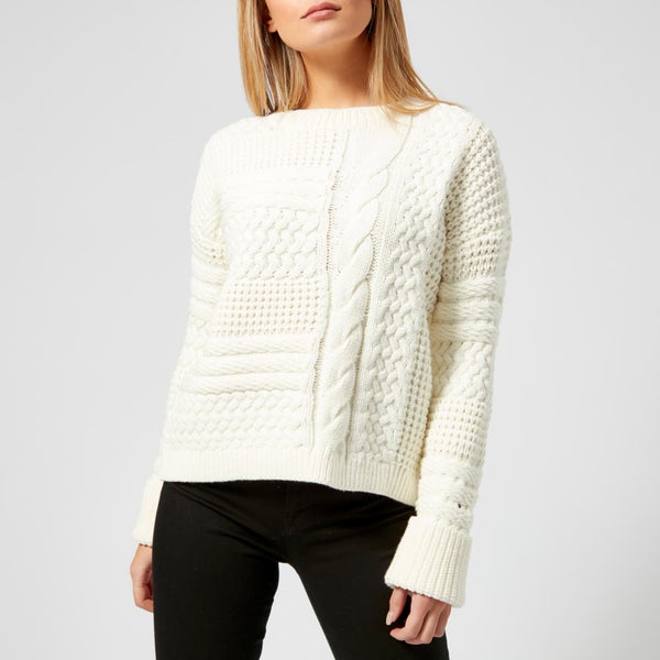 Tommy Hilfiger Women's Paniana Cable Sweater - Snow White