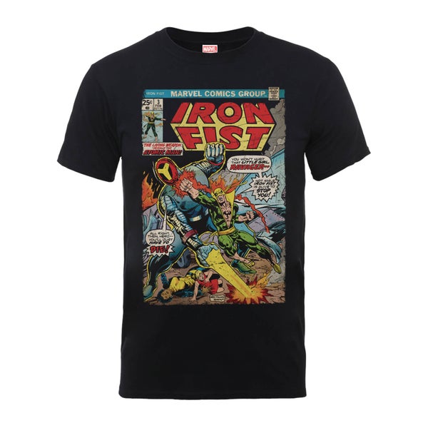 T-Shirt Homme Atomic Man Iron Fist - Marvel Comics - Noir