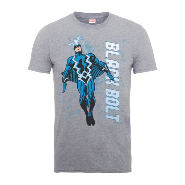 T-Shirt Homme - Éclair Noir - Marvel Comics - Gris