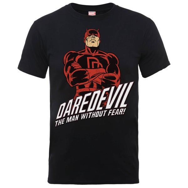 Marvel Comics Daredevil The Man Without Fear Men's Black T-Shirt