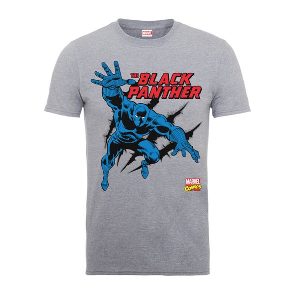 Marvel Comics The Black Panther Men's Grey T-Shirt