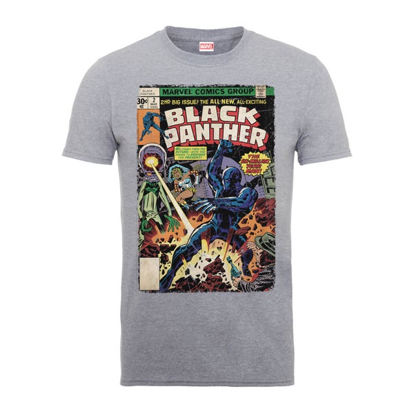 Marvel Comics The Black Panther Big Issue Männer T-Shirt - Grau