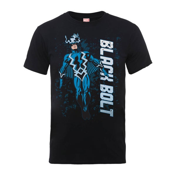Marvel Comics Black Bolt Men's Black T-Shirt