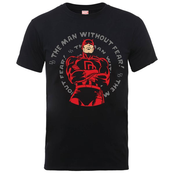 Marvel Comics Daredevil The Man Without Fear Spiraal Heren T-shirt - Zwart
