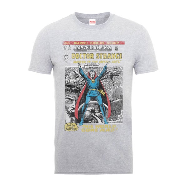 Marvel Doctor Strange Premire Comic Cover Men's Grey T-Shirt