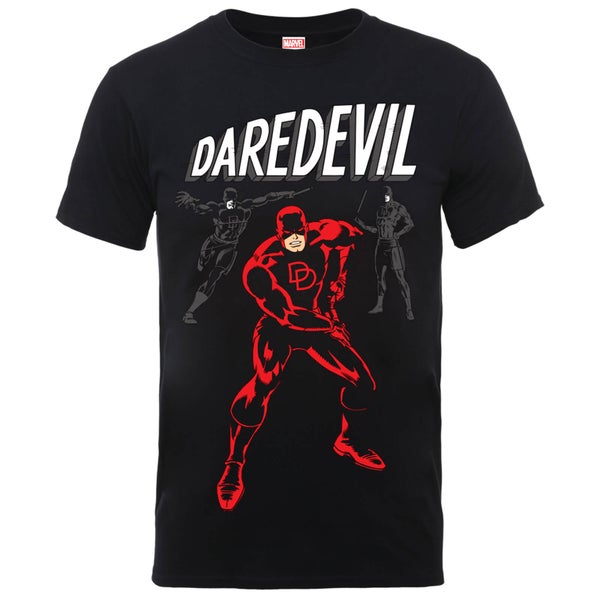 T-Shirt Homme Poses Daredevil - Marvel Comics - Noir
