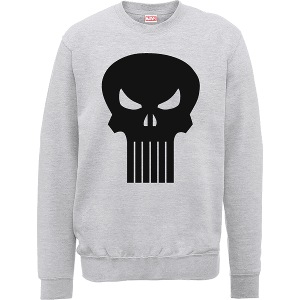 Marvel The Punisher Skull Logo Grey Men's Sweatshirt