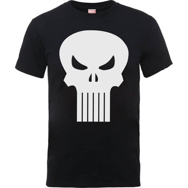 Marvel The Punisher Skull Logo Heren T-shirt - Zwart