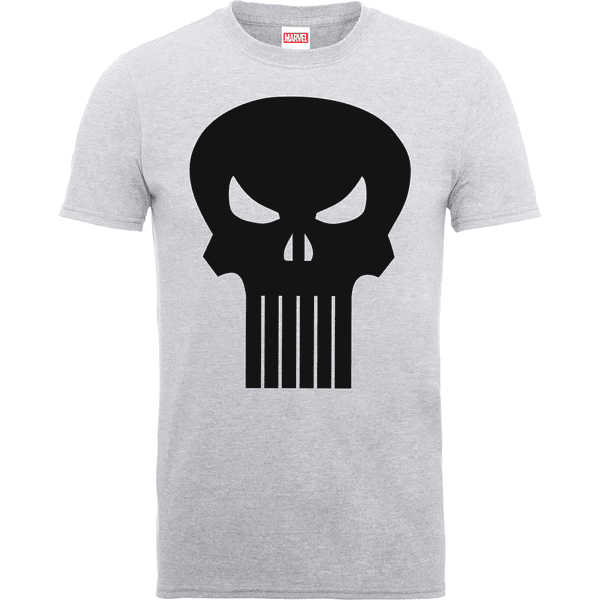 Marvel The Punisher Skull Logo Heren T-shirt - Grijs