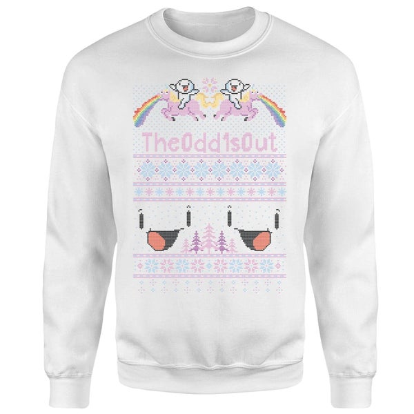Odd1sOut Unicorn Women's Sweatshirt - White