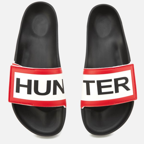Hunter Men's Original Adjustable Logo Slide Sandals - Black