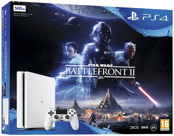 Sony PlayStation 4 500GB White Star Wars Battlefront II Bundle