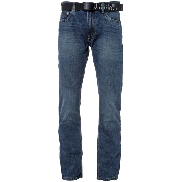 Smith & Jones Men's Borromini Belted Jeans - Stone Wash