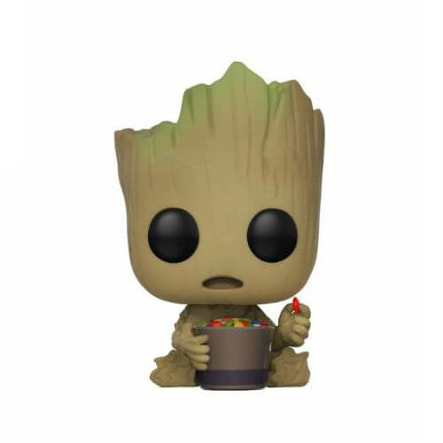 Guardians of the Galaxy 2 Groot with Cundy Bowl EXC Pop! Vinyl Bobble Head Figur